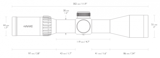 Оптический прицел Hawke Endurance 30 1,5-6x44 L4A Dot (16210)